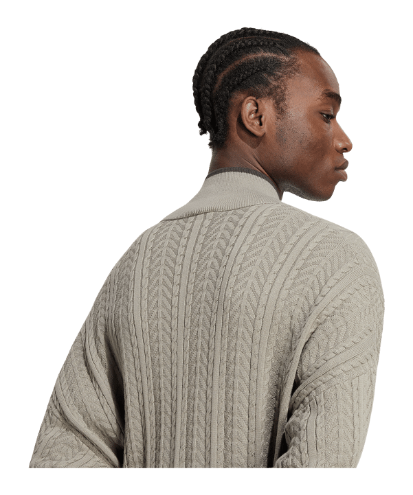 adidas Originals Firebird Cable Knit Track Giacca Verde - verde