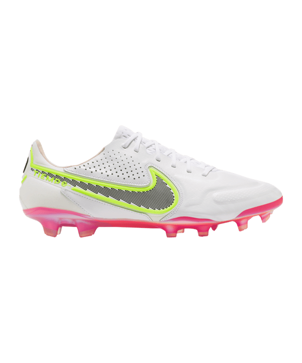 Nike Tiempo Legend IX Rawdacious Elite FG Weiss Schwarz F121 - weiss