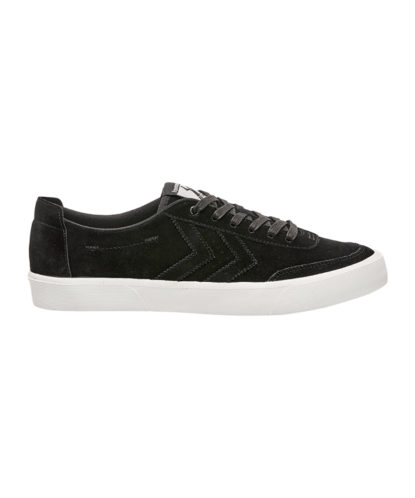 Hummel Stockholm Suede Low Sneaker Schwarz F2001 - schwarz