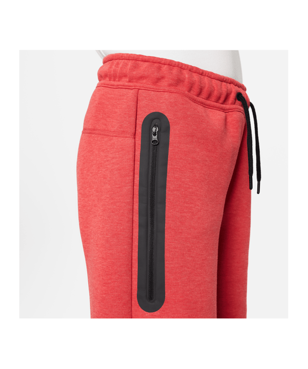 Nike Tech Fleece Short Kids Rot Schwarz F672 - rot