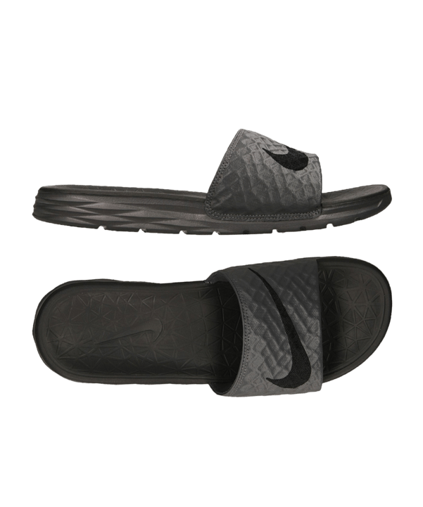 Nike Benassi Badelatschen Solarsoft Grau F090 - grau