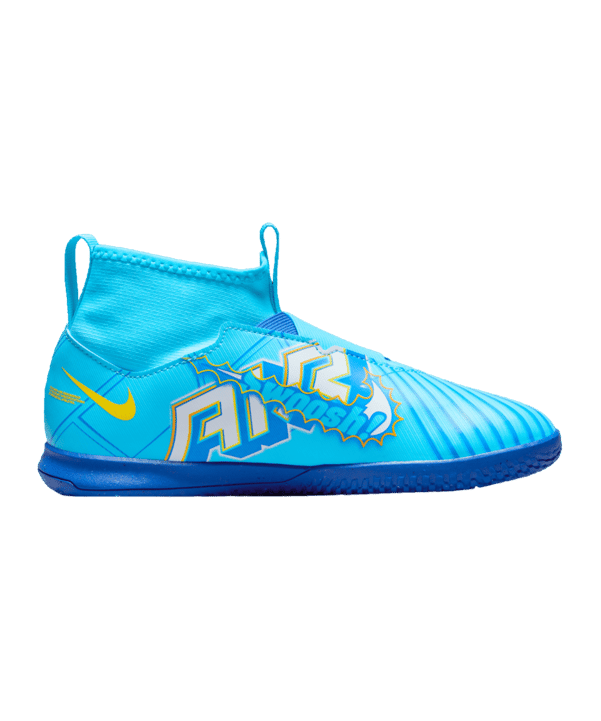 Nike Jr Air Zoom Mercurial Superfly IX Academy IC Halle Mbappe Signature Kids Blau F400 - blau