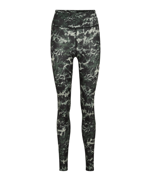 Hummel Te Twist Aop Mid Waist Leggings Damen Grün F6126 - gruen