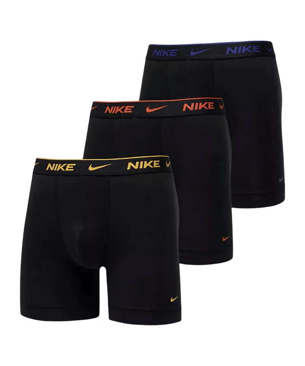 Nike Boxer Brief 3er Pack Boxershort Schwarz Ftqy - schwarz