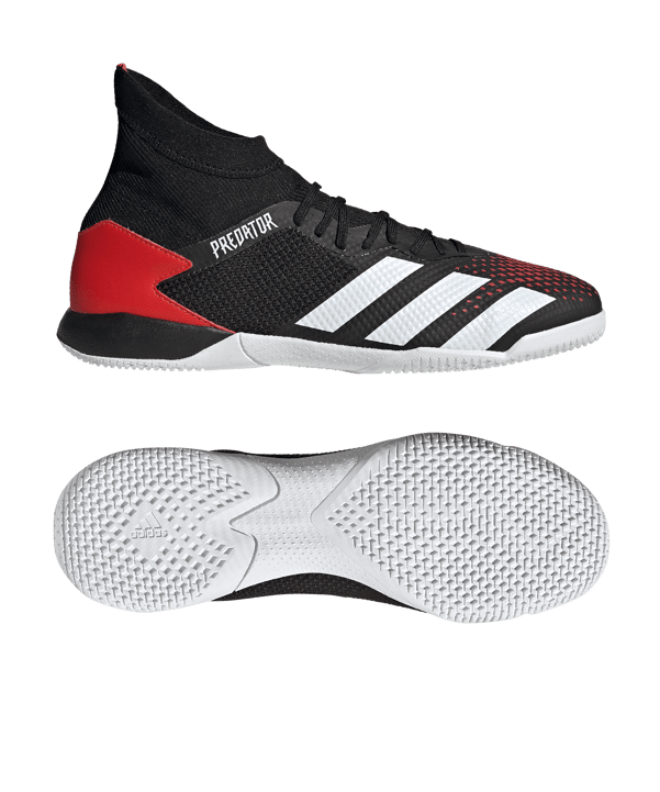 adidas Predator Mutator 20.3 IN Halle Schwarz Rot - schwarz