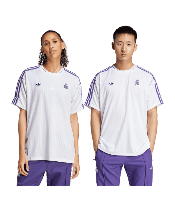 adidas Real Madrid Terrace Icon Trikot Weiss - weiss