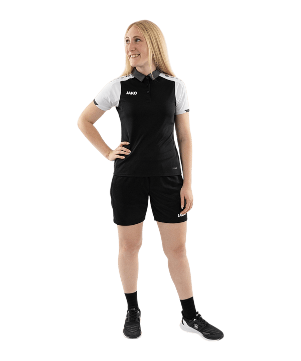 JAKO Dynamic Polo Damen Schwarz F826 - schwarz