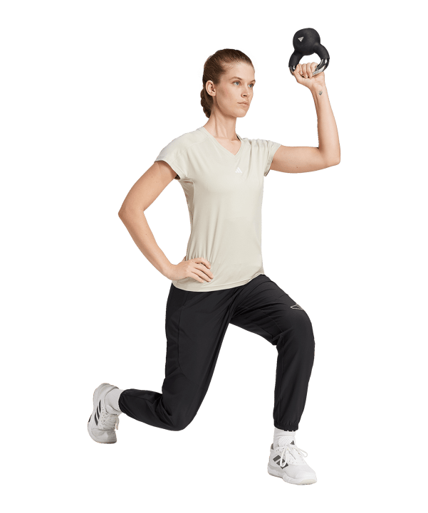 adidas Aeroready T-Shirt Damen Grau - grau