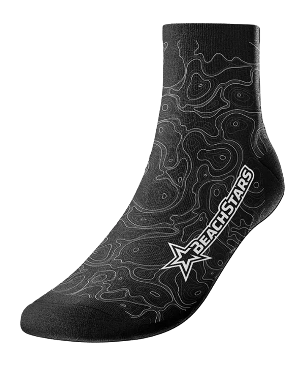 Ballsportdirekt Beachstar Socken Schwarz - schwarz