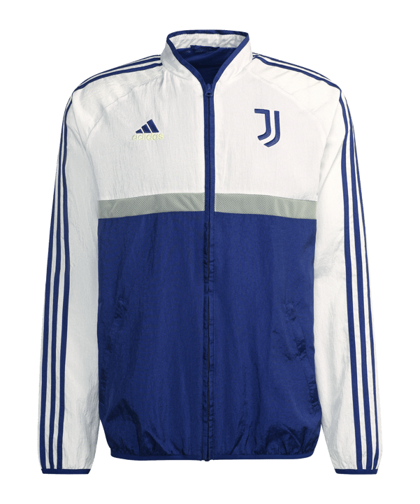 adidas Juventus Turin Icon Woven Jacke Blau Weiss - weiss