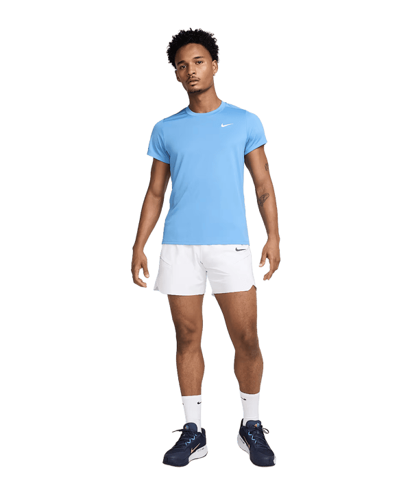 Nike Court Victory Tennis Trainingshirt Blau F489 - blau