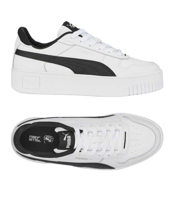 PUMA Carina Street Damen Weiss Schwarz Silber F03 - weiss
