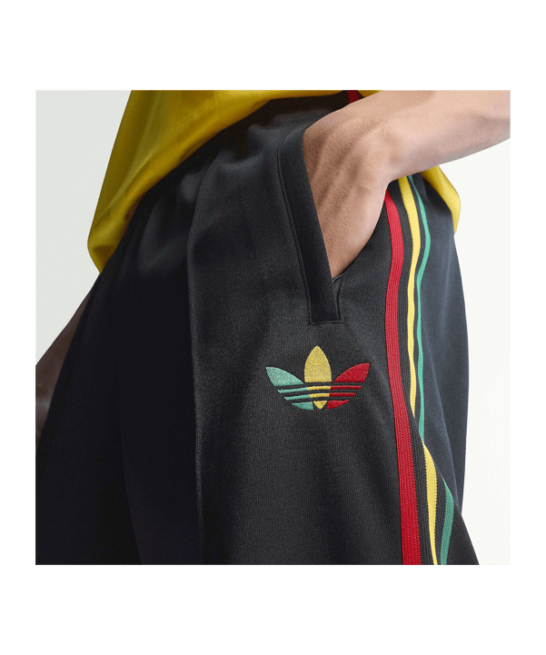 adidas JFF Jamaika Track Hose Schwarz - schwarz
