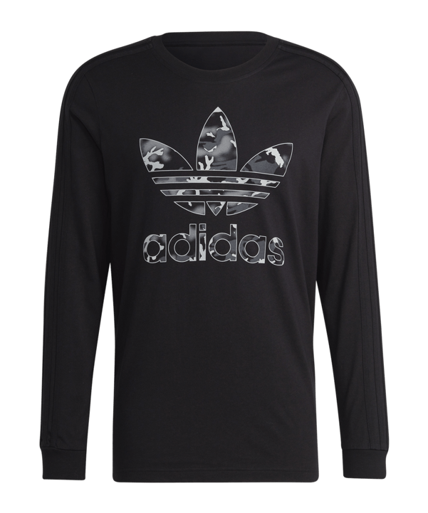 adidas Originals Graphics Camo Stripe Long Sleeve Tee Black - schwarz
