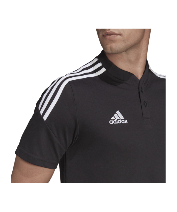 adidas Condivo 22 Poloshirt Schwarz Weiss - schwarz