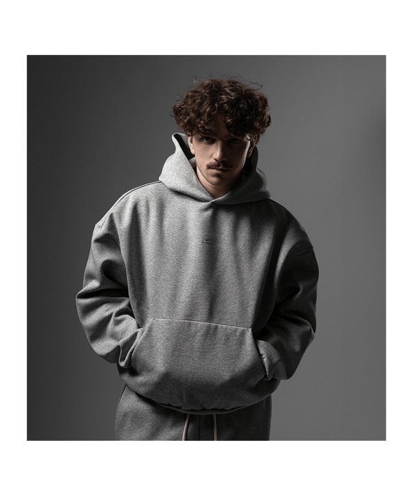 Nike Secondary Brushed Hoody Grau F063 - grau