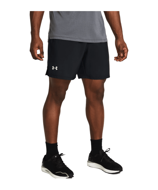 Under Armour Launch 7in Unlined Short Schwarz F001 - schwarz