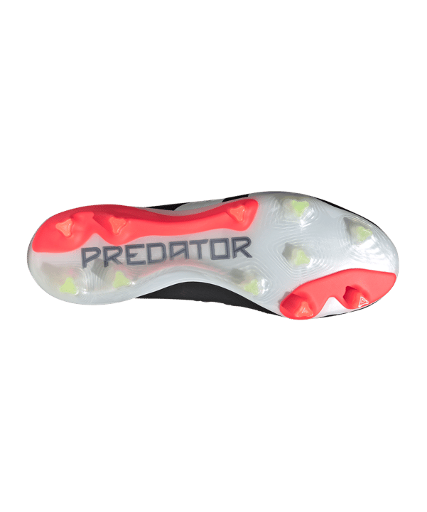 adidas Predator Elite FG Solar Energy Schwarz Weiss Rot - schwarz