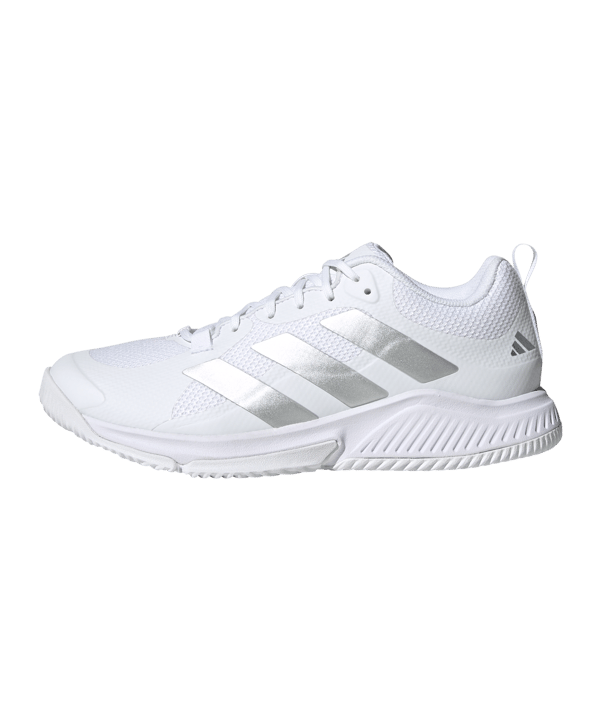 adidas Court Team Bounce 2.0 Damen Weiss Silber - weiss