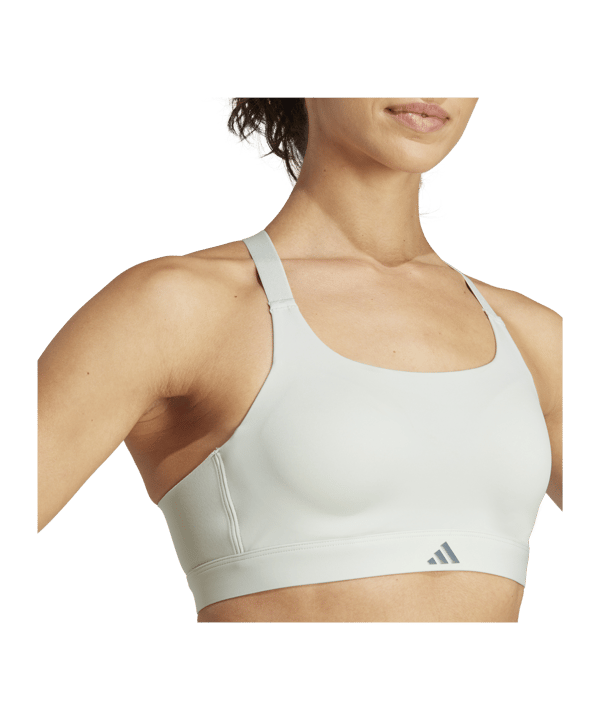 adidas Impact Luxe Sport-BH Damen Grau - grau