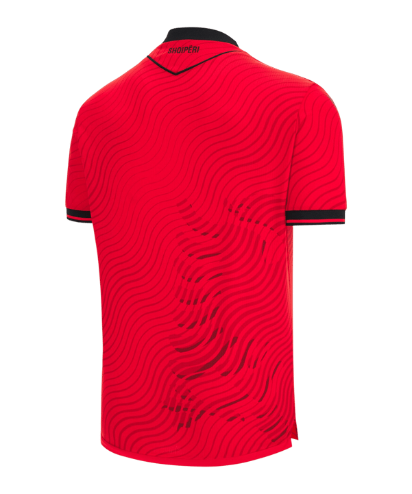 Macron FSHF Albanien Authentic Trikot Home WM 2026 Kids Rot - rot