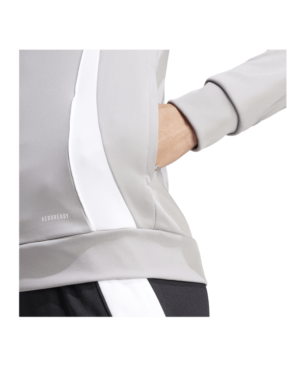 adidas Tiro 24 Trainingsjacke Damen Grau Weiss - grau