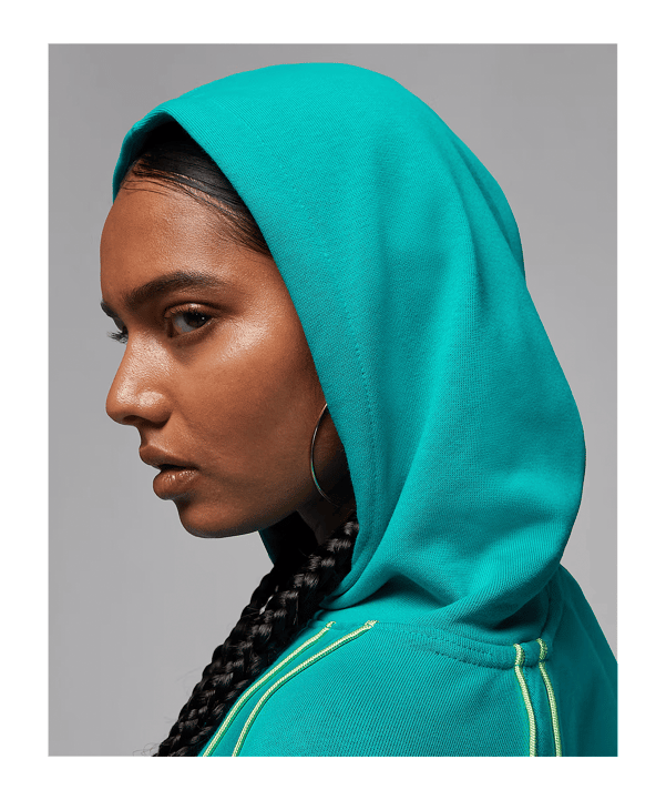Jordan Crop Fleece Women Hoody Damen Blau F010 - blau
