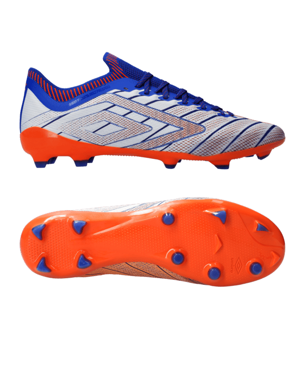 Umbro Velocita Elixir Pro FG Weiss Blau FLUK - weiss