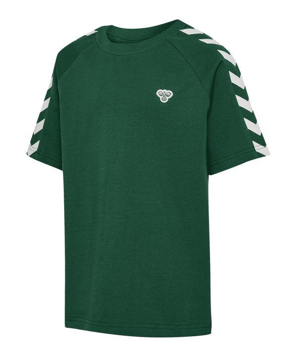 Hummel Archive Loose S/S T-Shirt Kids Grün F6195 - gruen