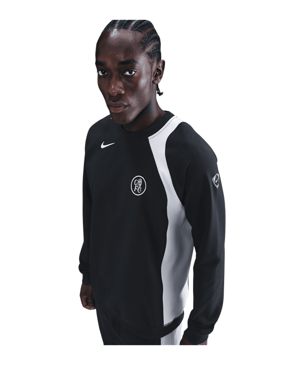 Nike FC Chelsea London T90 Sweatshirt Schwarz F010 - schwarz