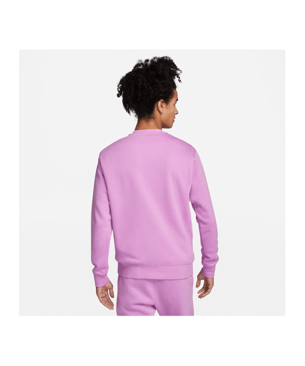 Nike Club Crew Sweatshirt Lila Weiss F591 - lila