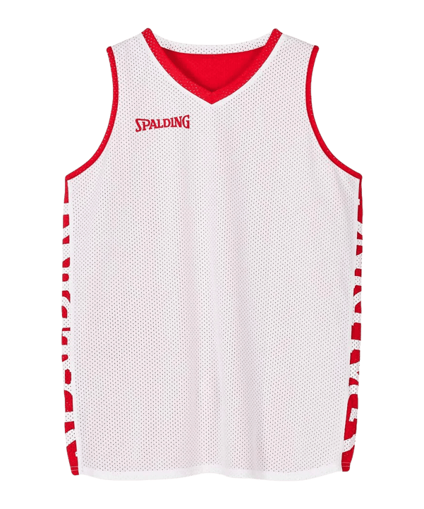 Spalding Essential Reversible Shirt Rot Weiss F03 - schwarz