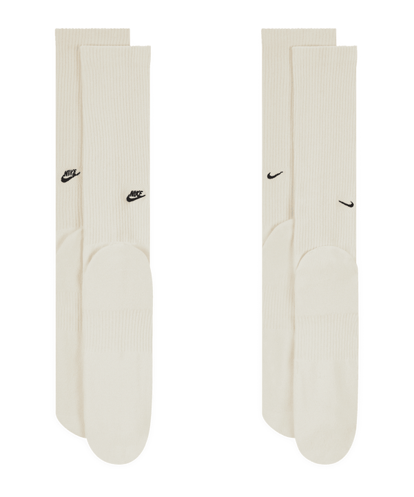 Nike Crew 2er Pack Socken Beige F133 - beige
