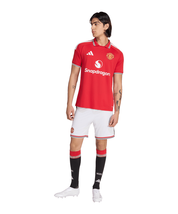 adidas Manchester United Short Home 2026/2027 Weiß - weiss