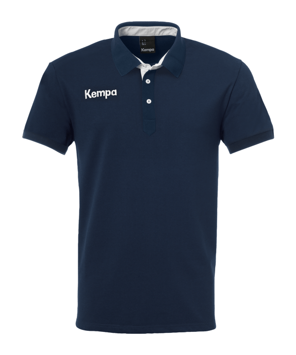 Kempa Prime Polo Shirt Kids Dunkelblau Weiss F06 - blau