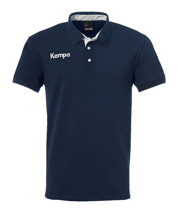 Kempa Prime Polo Shirt Kids Dunkelblau Weiss F06 - blau