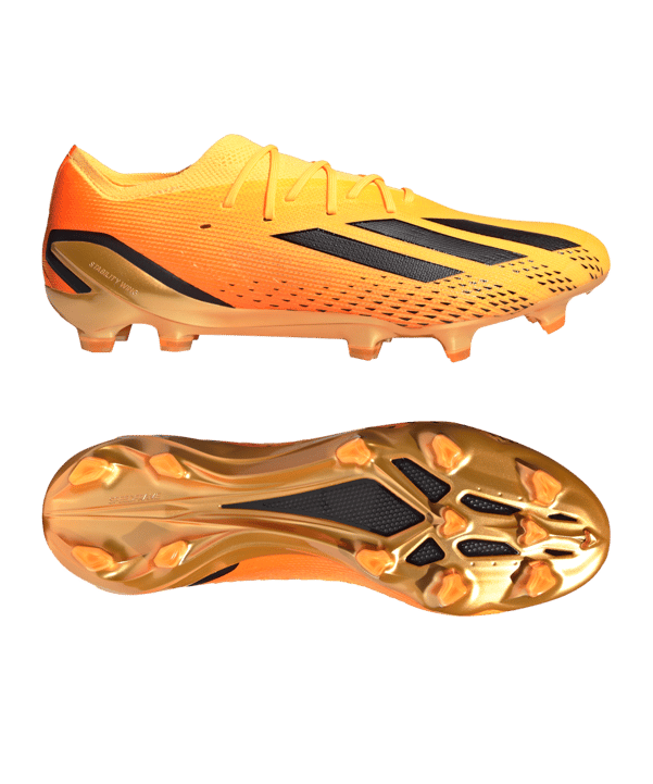 adidas X Speedportal.1 FG Heatspawn Orange Gold Schwarz - gold