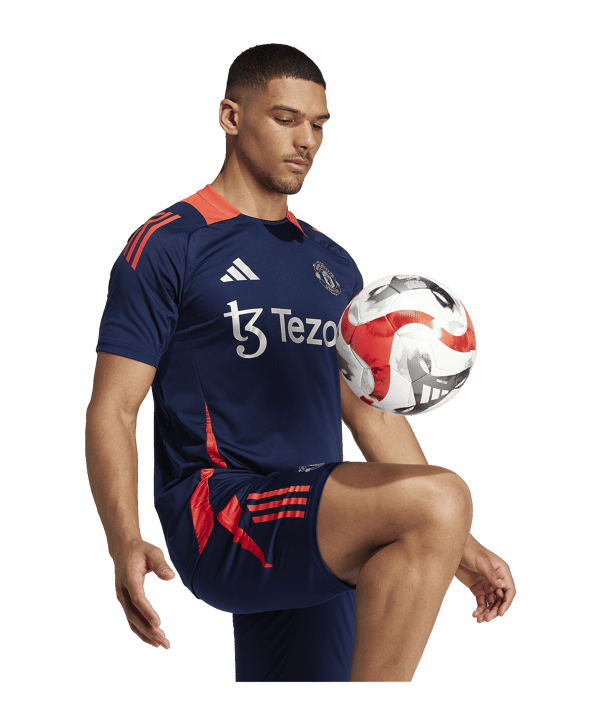 adidas Manchester United Trainingsshirt Blau - blau