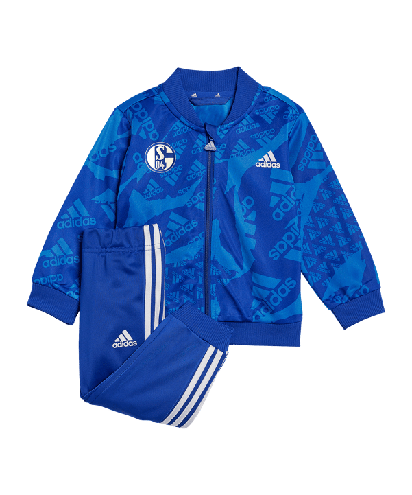 adidas FC Schalke 04 Jogginganzug Baby Blau - blau