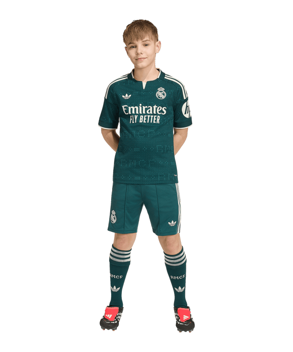 adidas Real Madrid Trikot Set Away 2026/2027 Kids - gruen