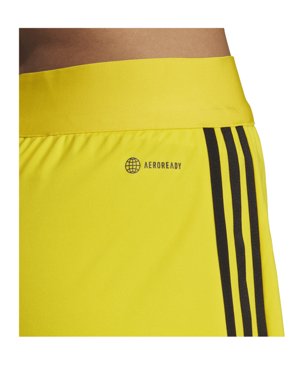 adidas Tiro 23 League Trainingsshort Low Damen Gelb Schwarz - gelb