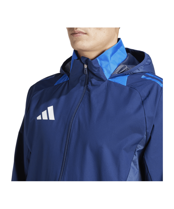 adidas Tiro 24 Competition Allwetterjacke Blau - blau
