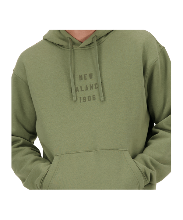 New Balance Iconic Collegiate Graphic Hoody FDEK - gruen