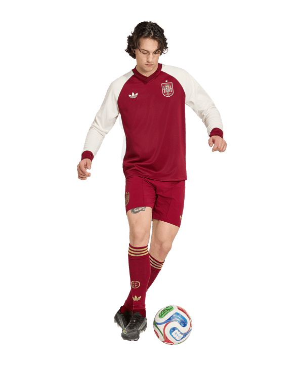 adidas FEF Spanien Prematch Sweatshirt WM 2026 Rot - rot