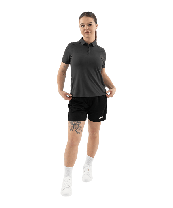 JAKO Uni Polo Damen Grau F830 - grau