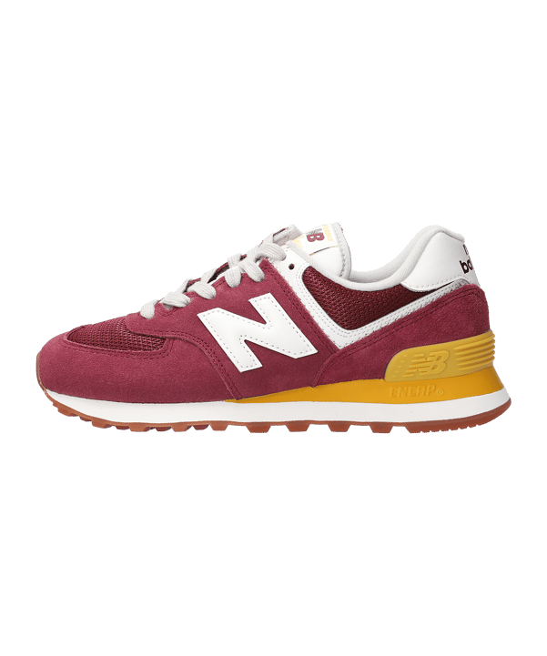 New Balance 574 Damen Rot Gelb FVN2 - rot
