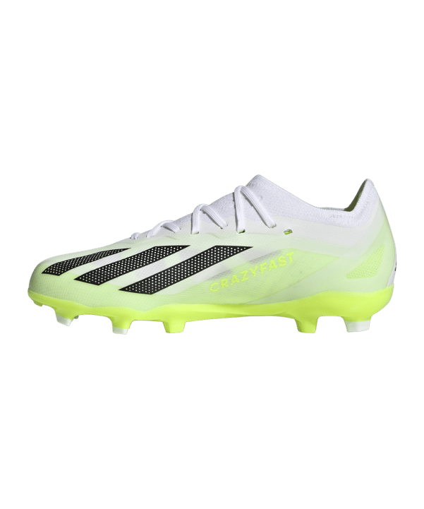 adidas X Crazyfast.1 FG Crazyrush Kids Weiss Schwarz Gelb - weiss