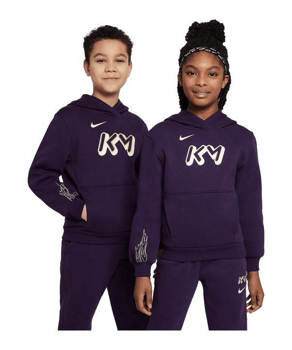 Nike Club Fleece Hoody Kids Lila F585 - lila