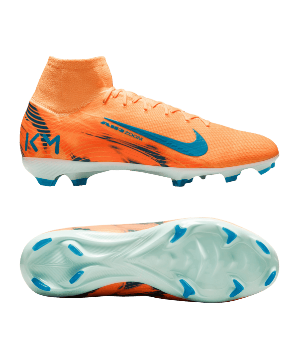 Nike Air Zoom Mercurial Superfly X Pro FG Kylian Mbappe Signature Orange F801 - orange