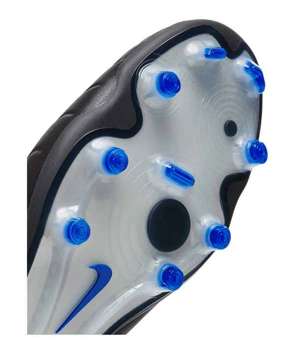 Nike Tiempo Legend X Elite FG Shadow Schwarz Silber Blau F040 - schwarz